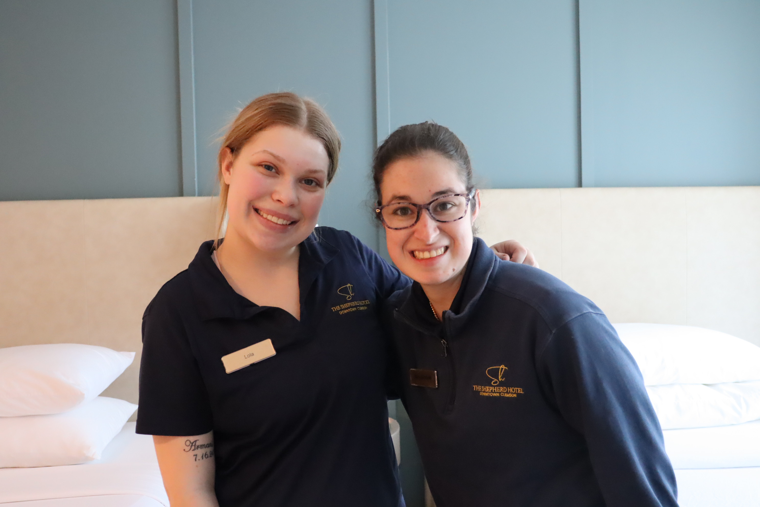 Photo of two Shepherd employees