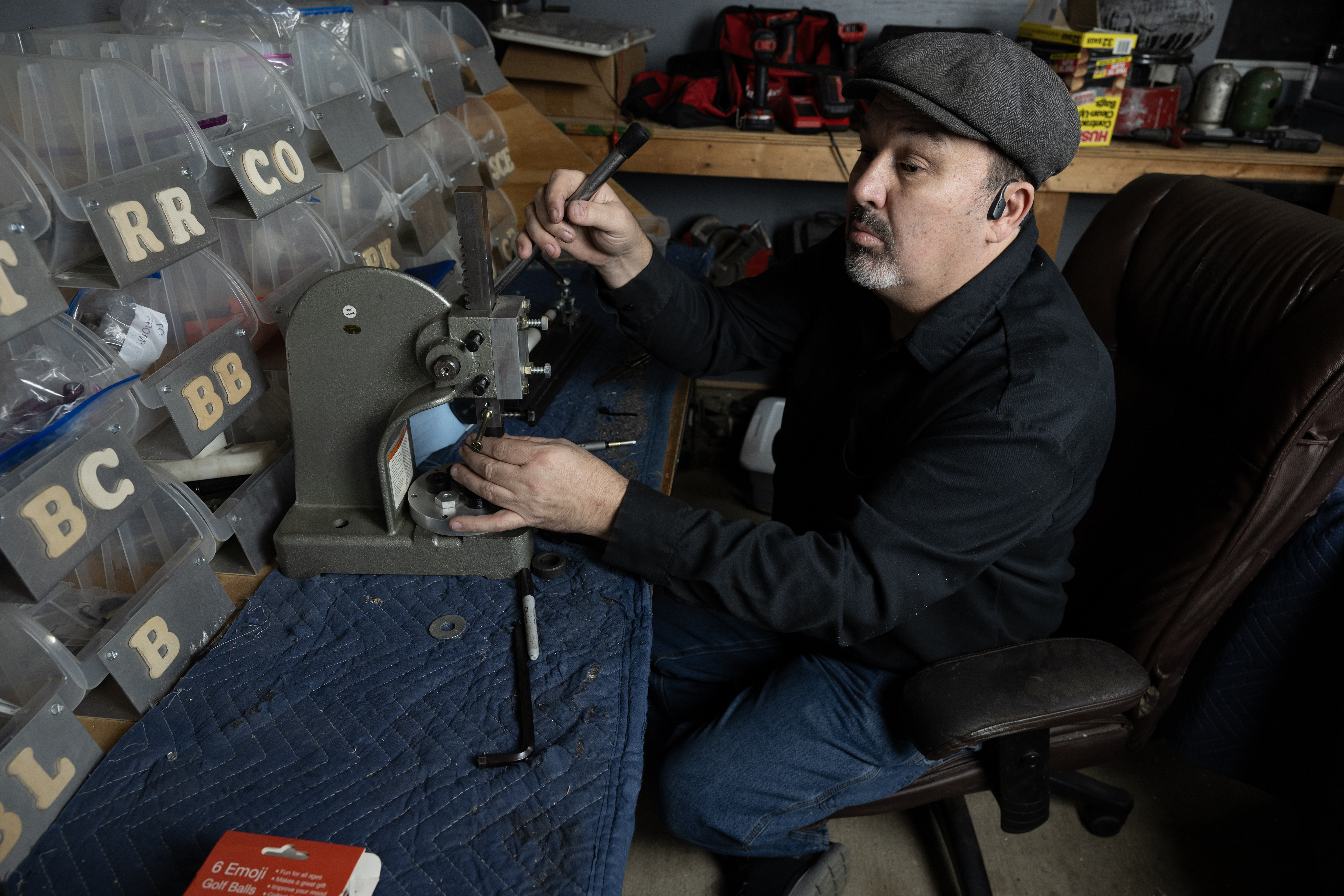 Dan Parker at his workshop